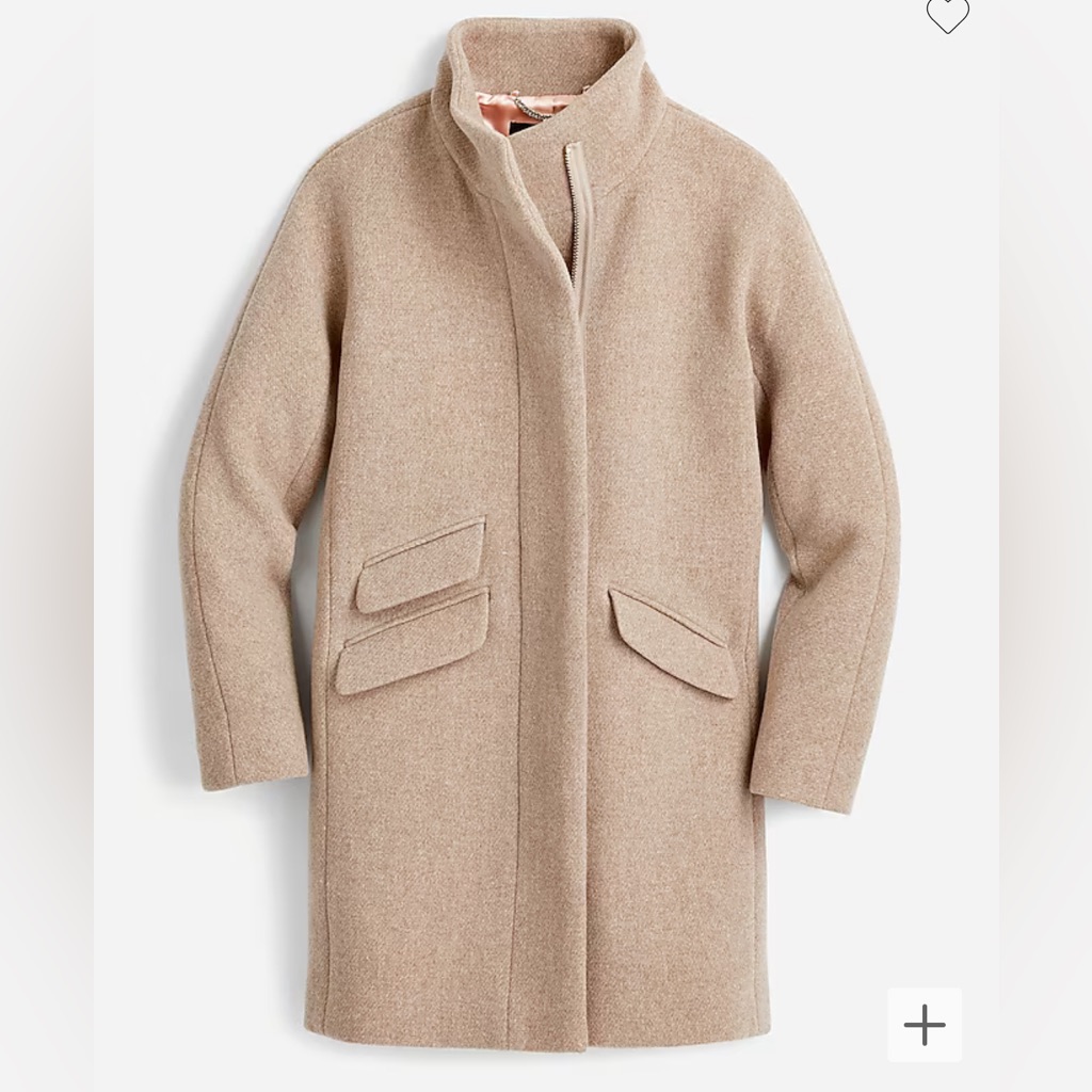 J Crew Plus Size Italian Wool Cocoon Coat, Size 20